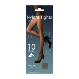 Pretty Legs Nylons Tights High Sheen Natural (10 Denier) Small/Medium x 6