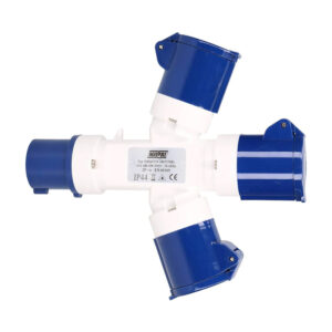 Maypole 3 Way Hook-Up Splitter 230v / 16amp Adaptor