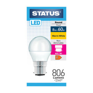 Status Golfball LED 8w BC x 10