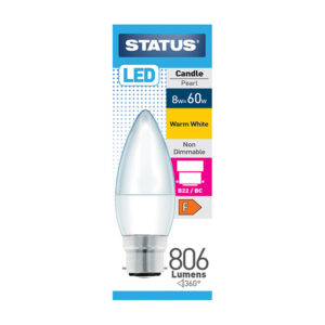 Status Candle LED 8w BC x 10