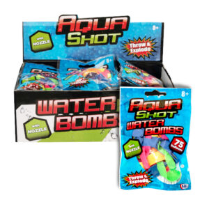 Aqua Shot Water Bombs 75 pack in display of 24