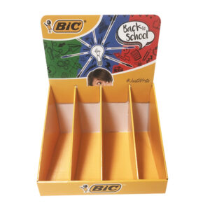 BIC Stationery Cardboard Counter Stand