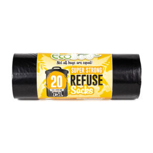 Super Strong Refuse Sacks 75L roll of 20 x 20