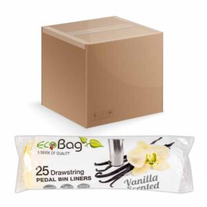 Ecobag Pedal Bin Liner scented roll of 25 in display of 24