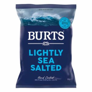 Burts Lightly Sea Salted Chips 150g x 10