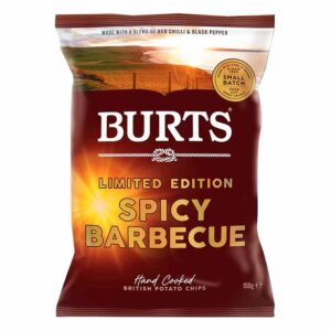 Burts Spicy Barbecue Chips 150g x 10
