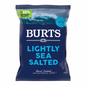 Burts Lightly Sea Salted Chips 150g x 10