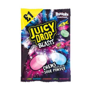 Bazooka Candy Juicy Drop Blasts PM £1 120g x 12
