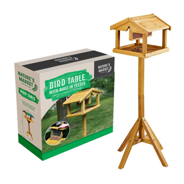 Nature's Market Bird Table with Built in Feeder | CTC Wholesalers