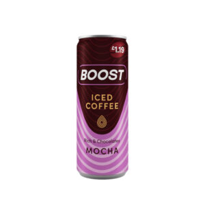 Boost Iced Coffee Mocha Can 250ml PM £1.19 0% Vat x 12