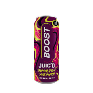 Boost Energy Juic'd Tropical Fruit Sour Punch 500ml PM &pound;1 x 12
