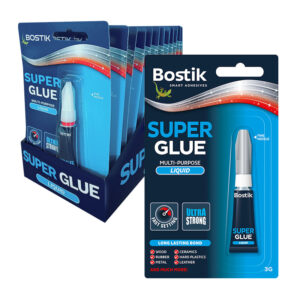 Bostik Superglue Liquid 3g in display of 12