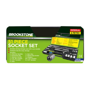 Brookstone Socket Set 51 Piece