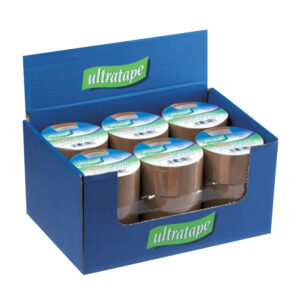 Ultratape Buff Tape 48mm x 40m in display of 6