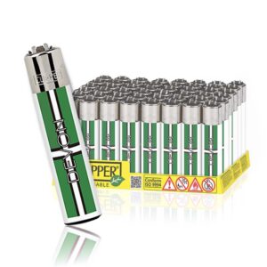 Clipper Devon Lighters in display of 48