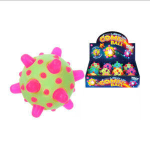 Comet Light Up Bouncy Ball 7cm in display of 12