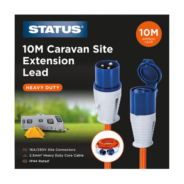 Status Caravan Extension Lead 230v 10 metre 16 Amp | CTC Wholesalers
