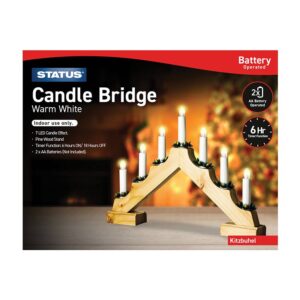 Status Candle Bridge Warm White Battery Operated