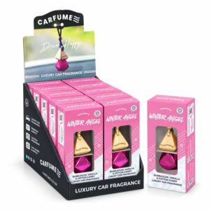 Carfume Winter Angel Hanging Diffuser Air Freshener in display of 10