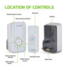 Lloytron Doorbell Kit Wireless MIP3, 32 Melody Plug In Chime & Push - Image 2