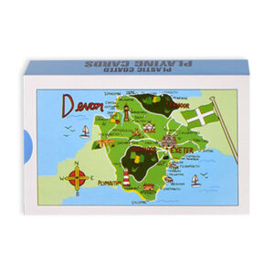 Devon Playing Cards in display of 12