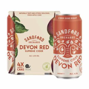 Sandford Orchards Devon Red Cider Cans 4 Pack 4.5% vol 440ml x 6