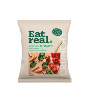 Eat Real Grab Bag Veggie Straws Kale, Tomato and Spinach 45g - 0% vat x 18