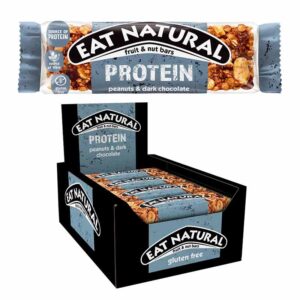 Eat Natural Protein Packed with Peanuts & Chocolate Bar 40g in display of 12