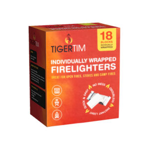 Tiger Tim Individually Wrapped Firelighters 18 Pack x 16