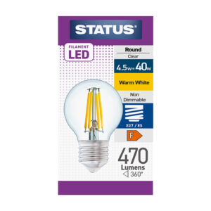 Status Filament Golfball LED 4.5w ES x 10