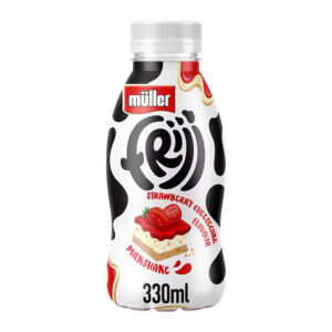 Frijj Strawberry Cheesecake Milkshake 330ml 0% Vat x 12