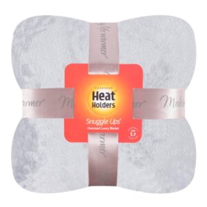 Heat Holders Luxury Fleece Thermal Blanket 180cm x 200cm - Ice Grey