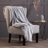 Luxury Fleece Thermal Blanket/Throw 180cm x 200cm - Ice Grey - Image 4