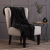 Heat Holders Luxury Fleece Thermal Blanket/Throw 180cm x 200cm - Black - Image 2