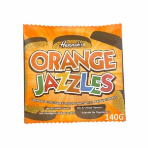 Hannah's Jazzles Chocolate Orange 140g x 12