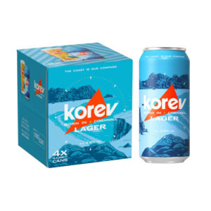 Korev Cornish Lager Can 4 Pack 4.8% vol 440ml x 6