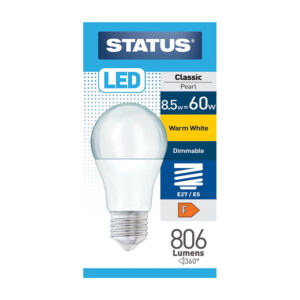 Status Dimmable GLS LED 8.5w BC x 10