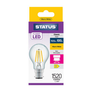 Status Filament GLS LED 10.5w BC x 10