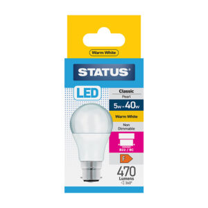 Status GLS LED 5w BC x 10