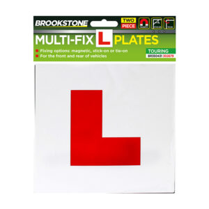 Brookstone Red L Plates Multifix