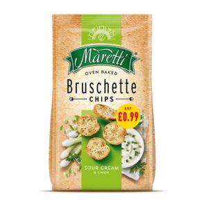 Maretti Bruschette Sour Cream Onion 70g PM 99p - 0% vat in display of 7