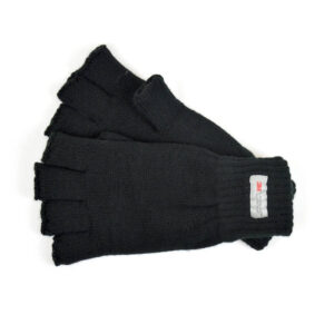 Mens Thinsulate Fingerless Knitted Gloves