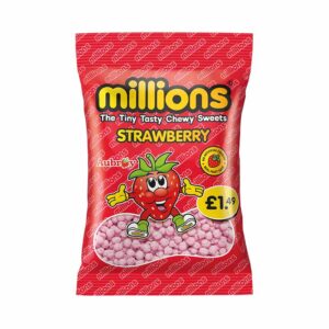 Millions Bag Strawberry PM £1.49 110g in display of 12
