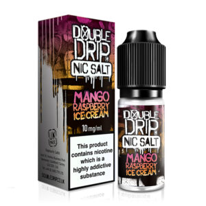 Double Drip Nic Salt Mango Raspbery Ice Cream