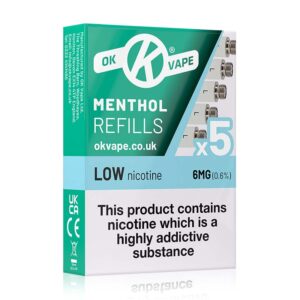 OK Cigalike Menthol Low Refills 5 pack - 5ml