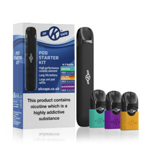 OK Vape Pod Starter Kit with 3 x 18mg Refills