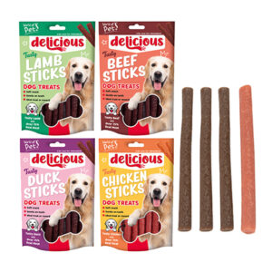 Dog Treat Meaty Sticks 75g x 12