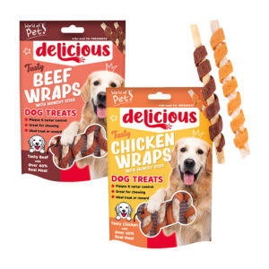 Dog Treat Chicken & Beef Twist Wraps 6 pack 70g x 12