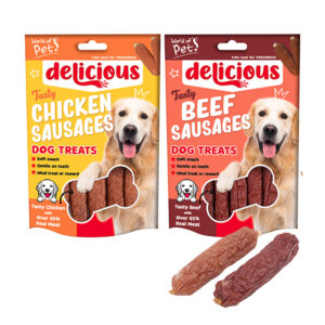 Dog Treat Meaty Sausage 7 pack 65g x 12