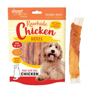 Dog Treat Mega Chicken Rawhide Roll 70g x 12